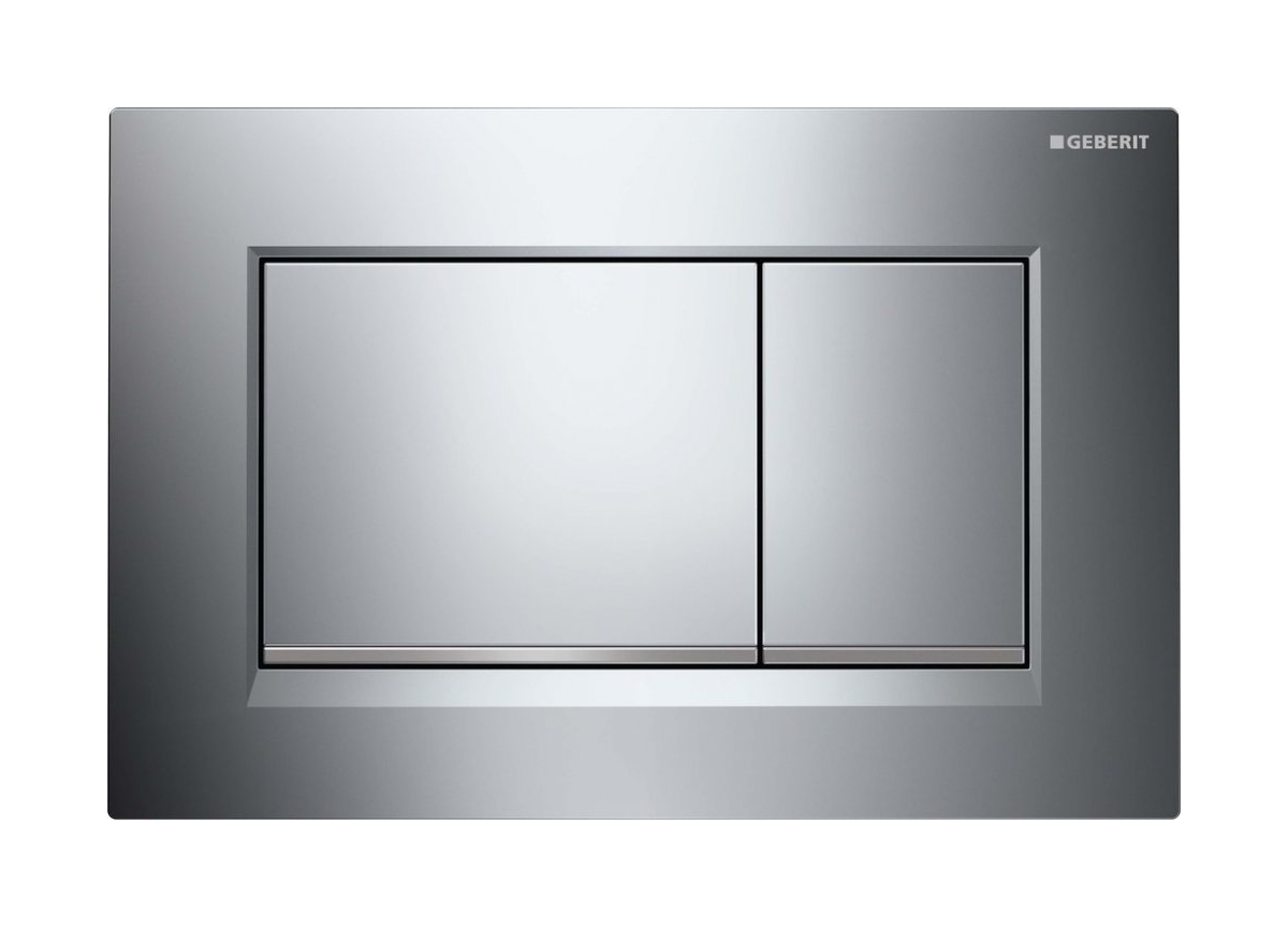 Geberit Sigma20 spoelknop voor het toilet glanzende chroom-mat chroom 115.883.KH.1
