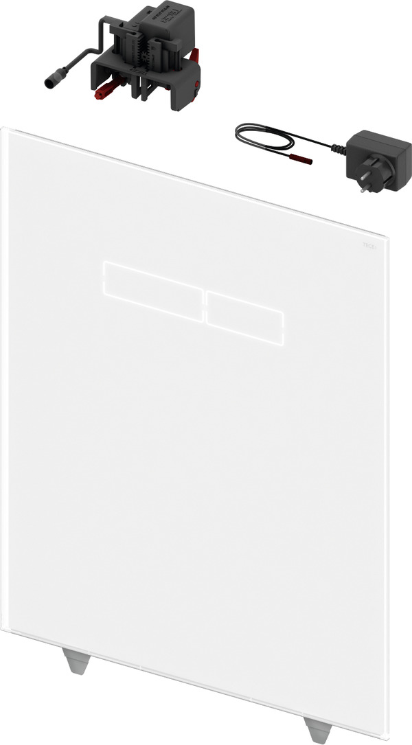 Tece Lux spoelknop voor het toilet zwart 9650003