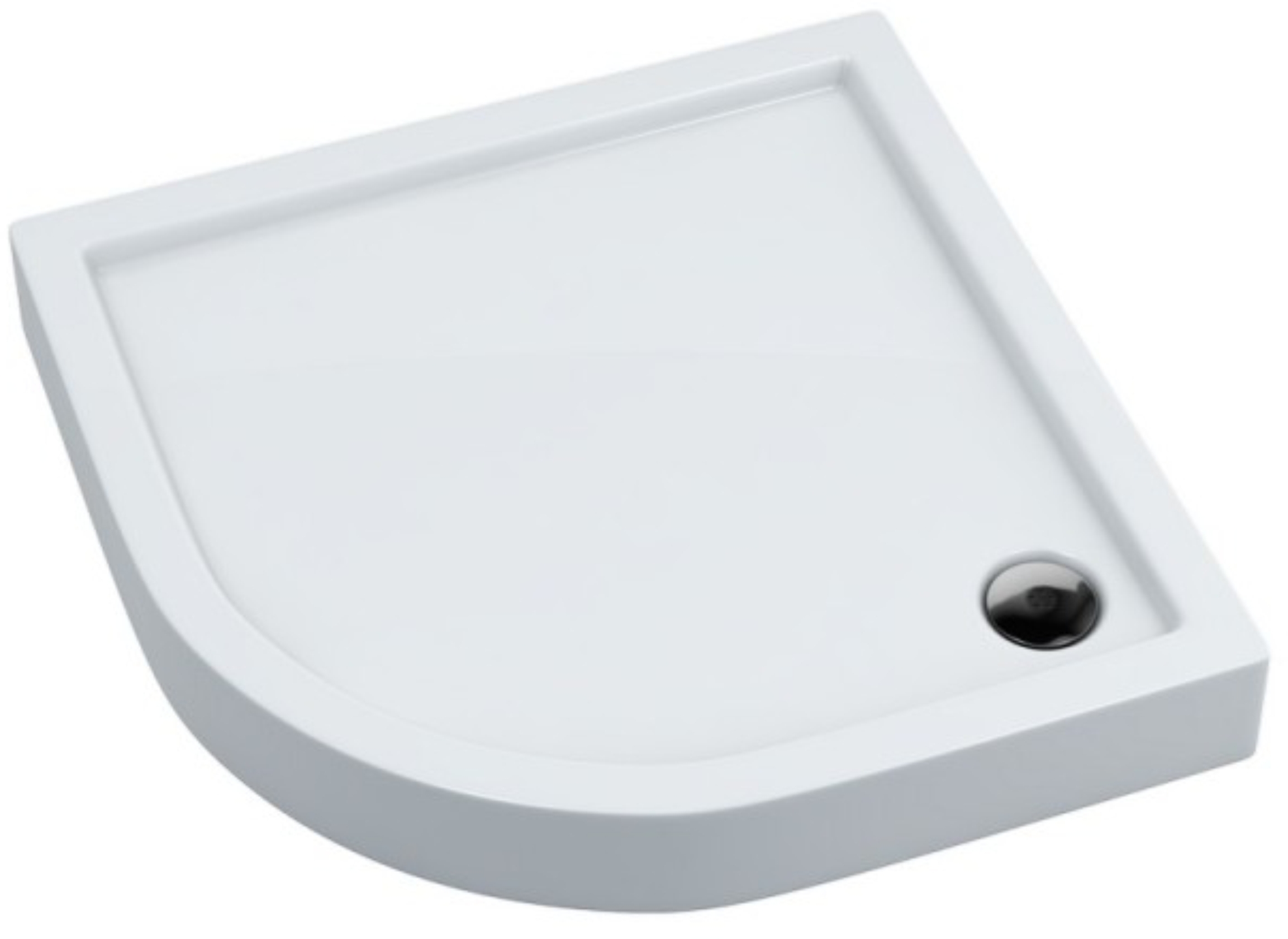 Schedpol Competia halfronde douchebak 80x80 cm wit 3.0163