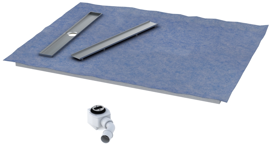 Schedpol Base tegelbare douchebak 50 cm chroom 10.008/OLKB/CH