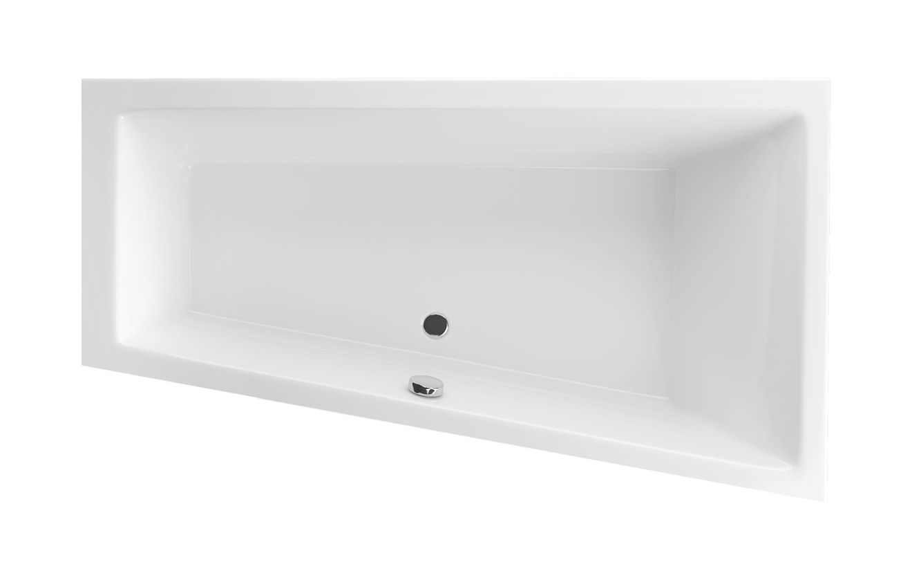 Excellent M-Sfera hoekbad 160x95 cm rechtszijdig wit WAEX.MSP16WHS