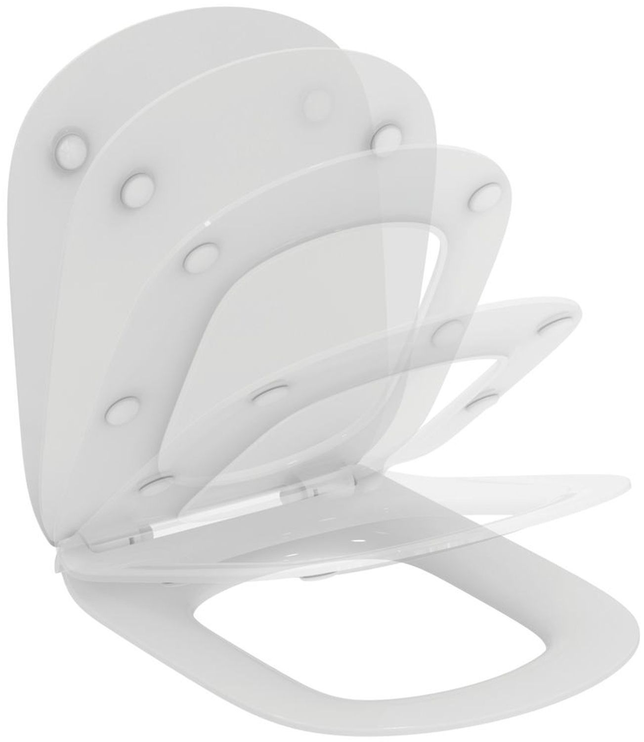 Ideal Standard Tesi toiletbril langzaam vallend wit T352701