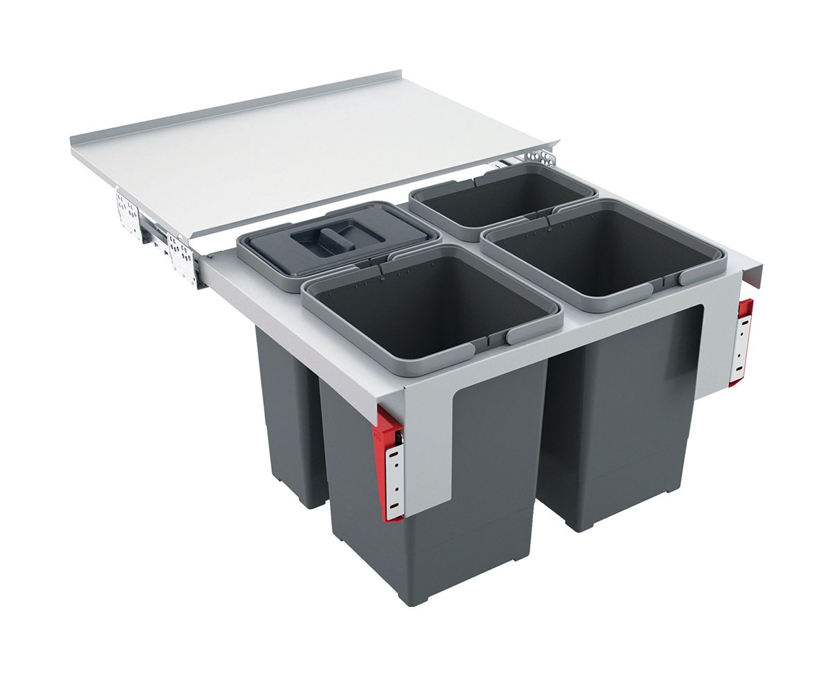 Franke Garbo afvalcontainer 40 l staal-grijs 121.0200.676