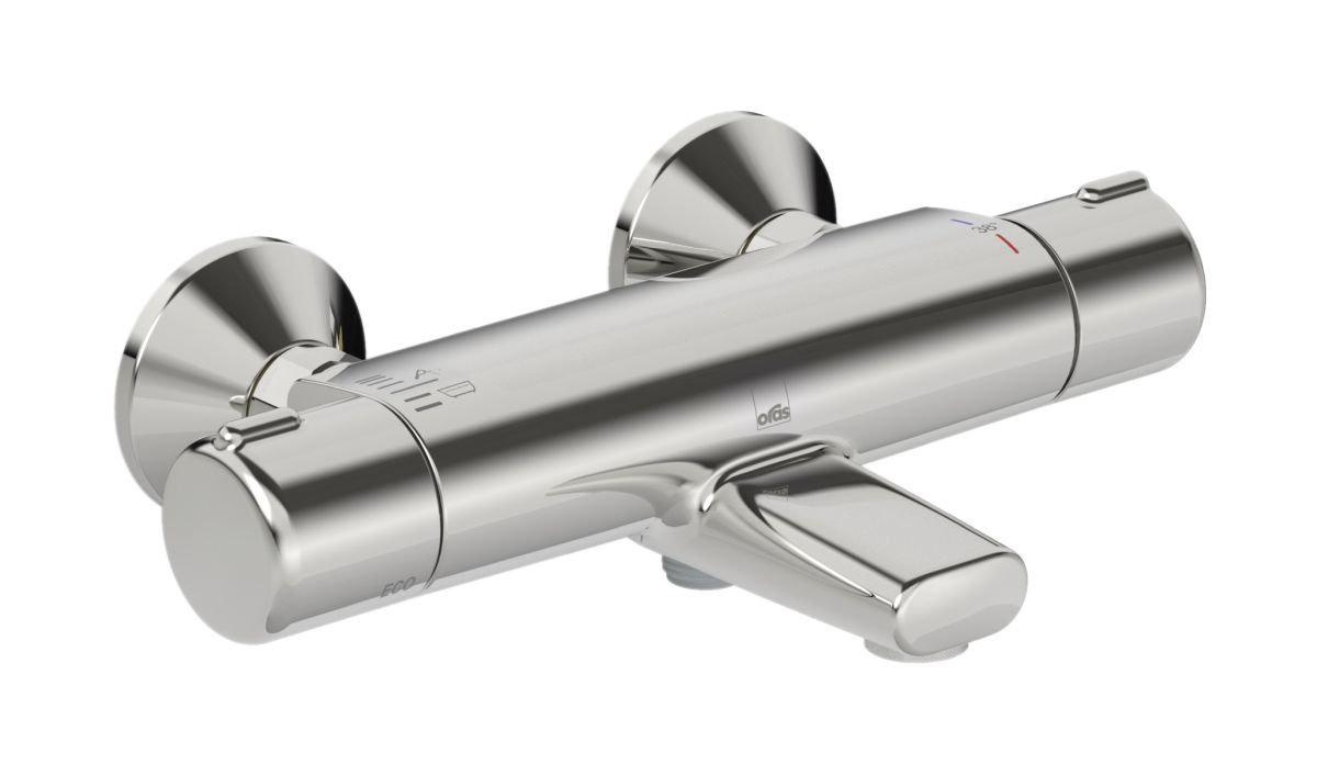 Oras Nova bad- en douchekraan wand met thermostaat chroom 7462U