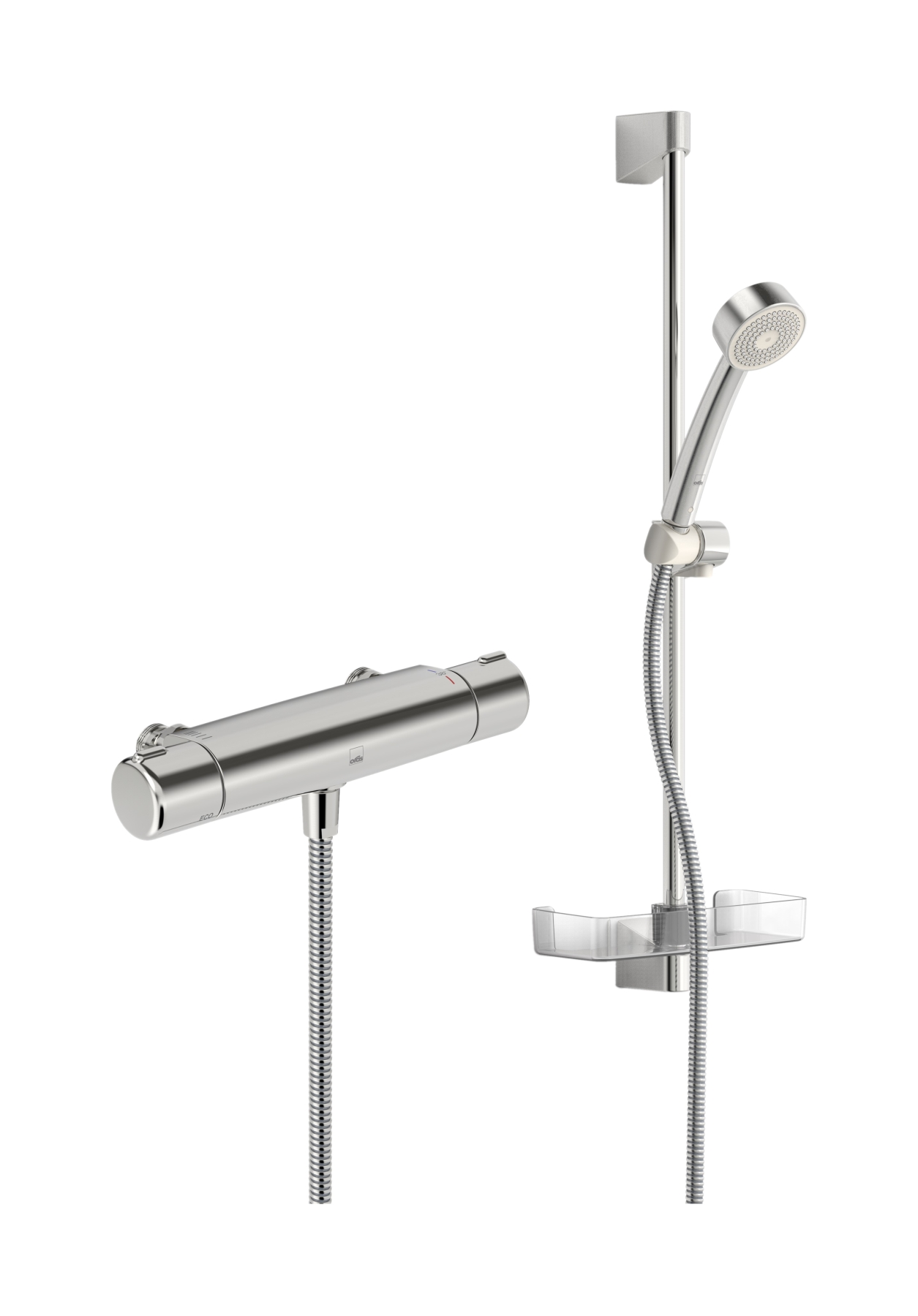 Oras Nova doucheset wand met thermostaat chroom 7412