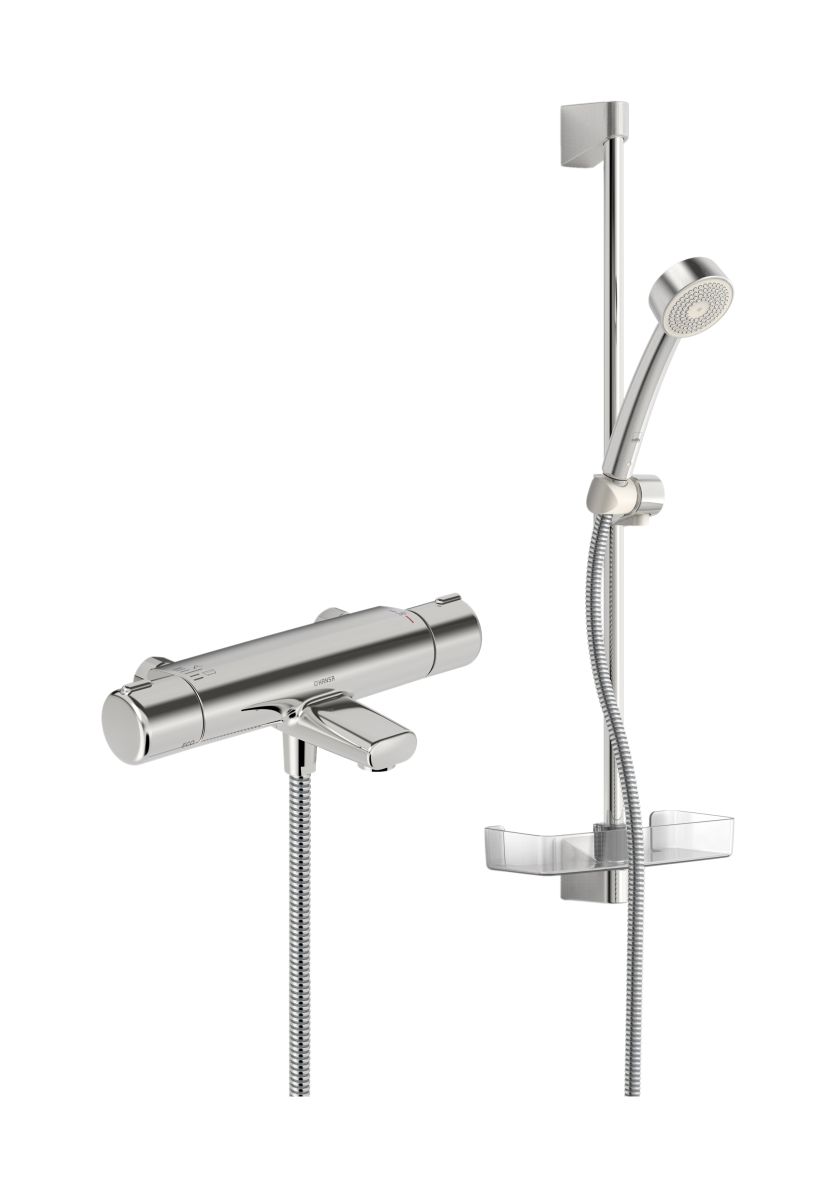 Oras Nova bad- en doucheset wand met thermostaat chroom 7448