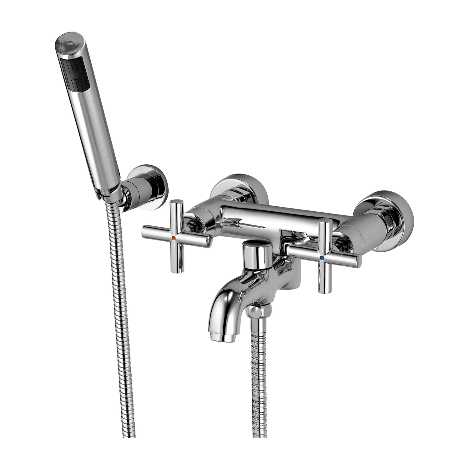 Omnires Modern bad- en douchekraan wand chroom C304CR