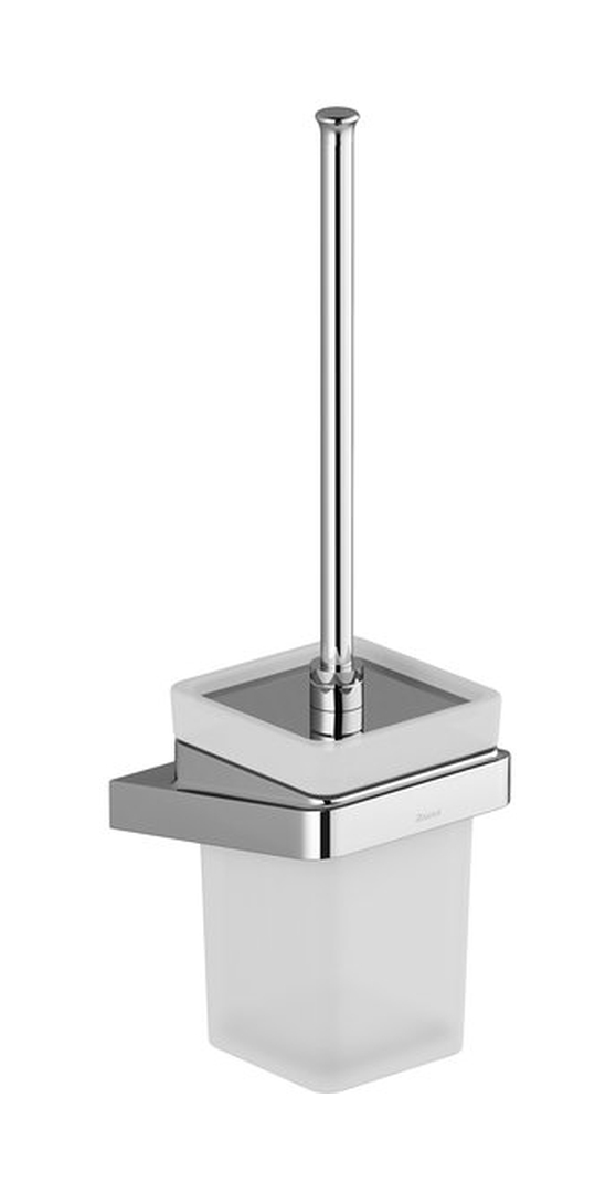 Ravak 10° toiletborstel ingeschroefd chroom-glas X07P330
