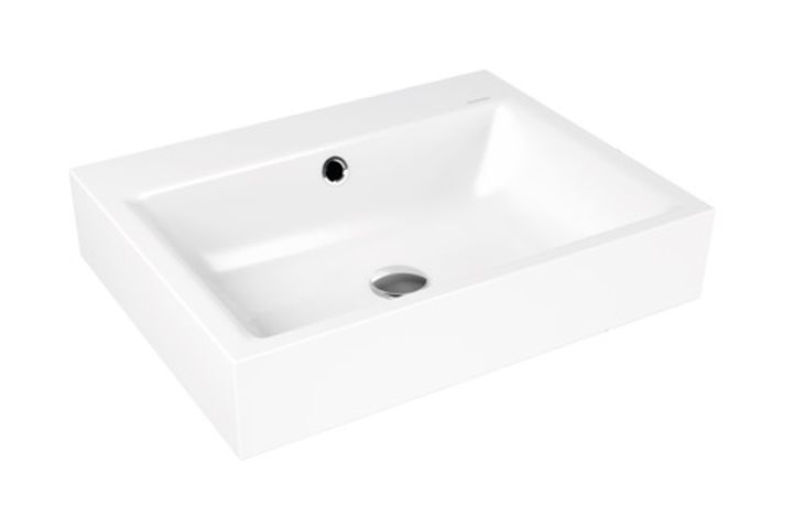 Kaldewei Puro wastafel 60x46 cm rechthoekig klassiek wit glans 901406013001