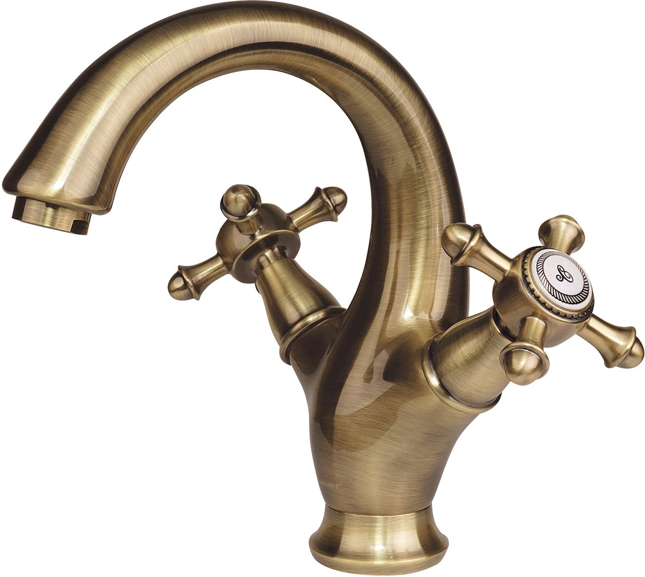 Omnires Retro wastafelkraan staand messing/antiek brons RE7210BR