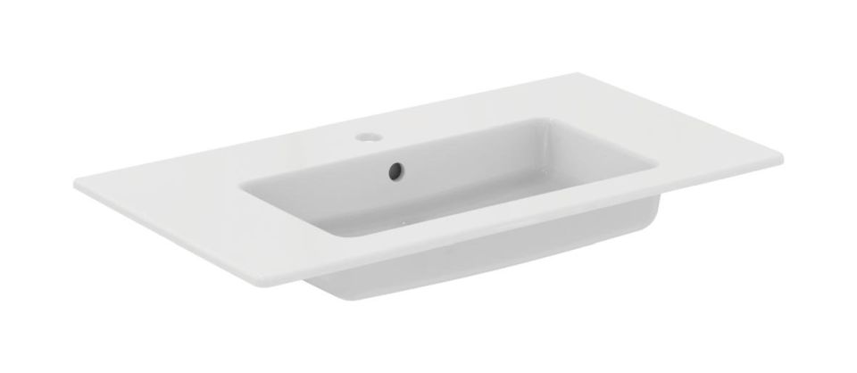 Ideal Standard Tempo wastafel 81.5x45 cm rechthoekig meubel wit glans E066901
