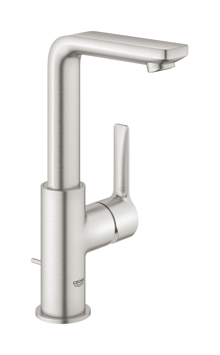 Grohe Lineare wastafelkraan staand SuperSteel 23296DC1