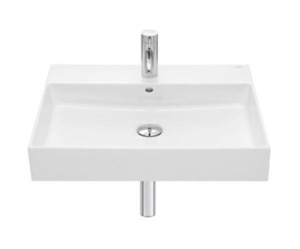 Roca Inspira wastafel 60x49 cm rechthoekig klassiek wit glans A32752C000