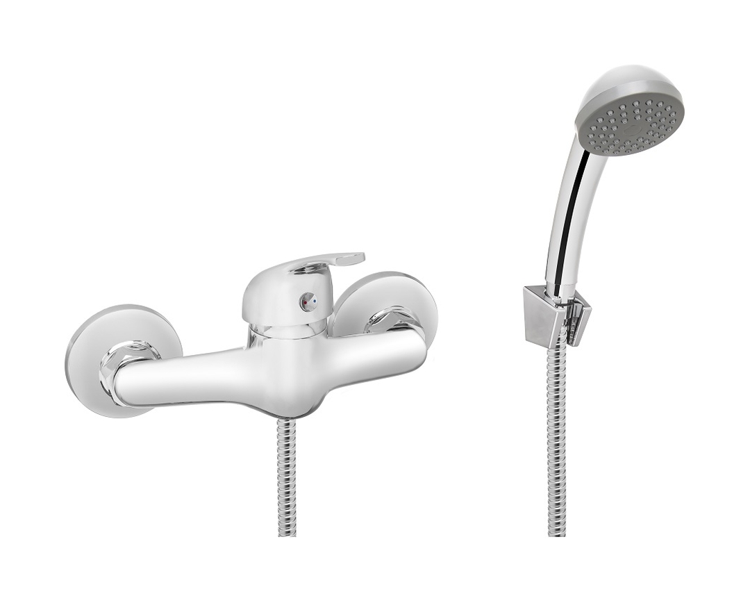 Invena Mitris douchekraan wand chroom BN-79-KPL