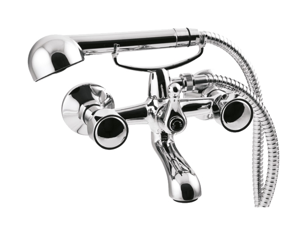 Invena Modena bad- en douchekraan wand chroom BW-11-F0S