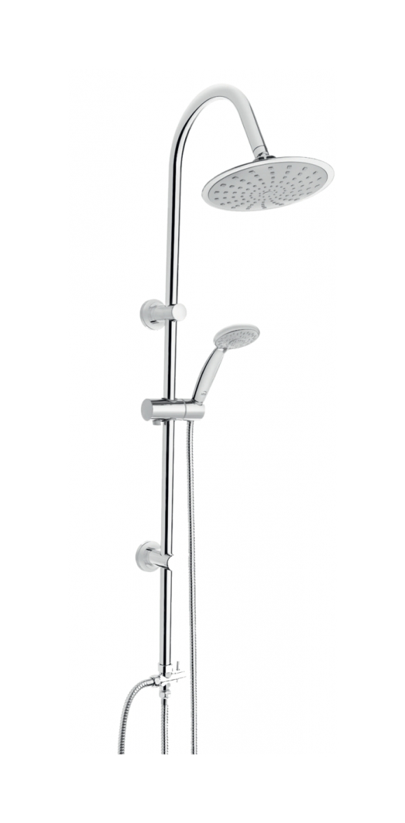 Invena Egina doucheset wand met regendouche chroom AU-13-001