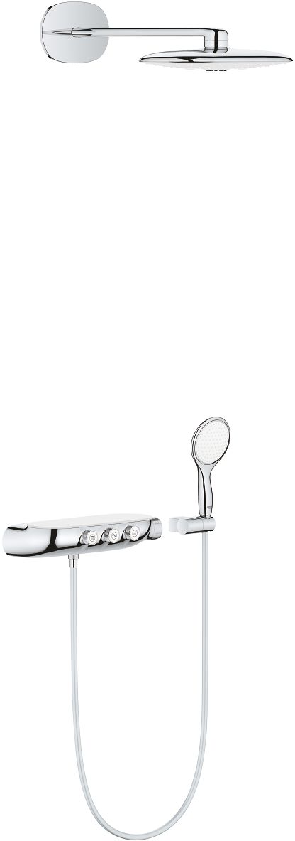 Grohe Rainshower doucheset inbouw met thermostaat met regendouche StarLight Chrome 26443LS0