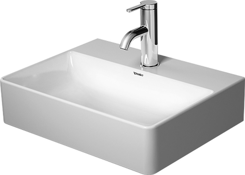 Duravit DuraSquare wastafel 45x35 cm rechthoekig klassiek-meubel wit glans 0732450071