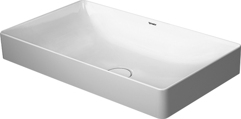 Duravit DuraSquare wastafel 60x34.5 cm rechthoekig opbouw wit glans 2355600000