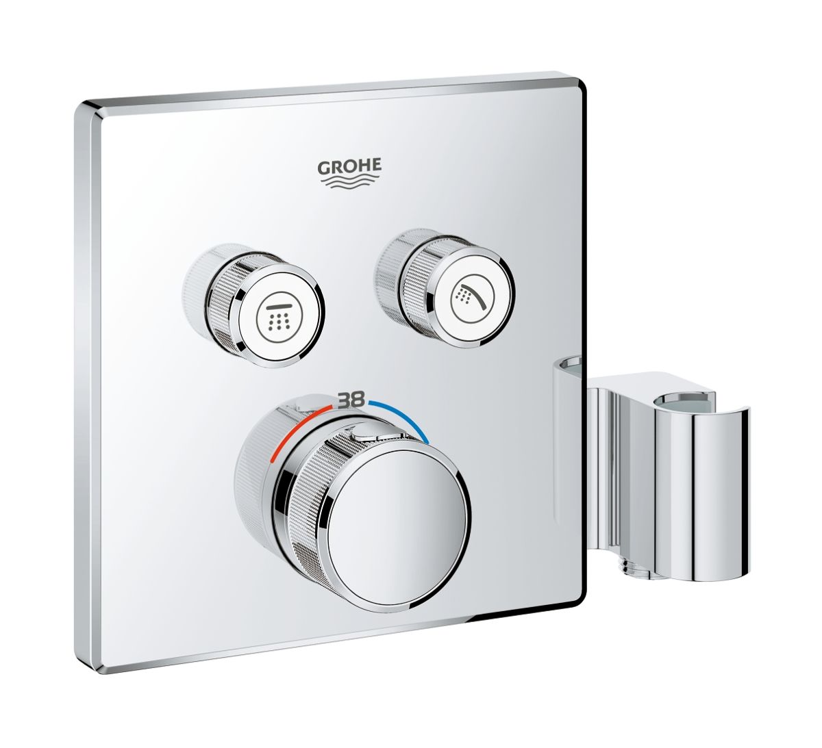 Grohe Grohtherm SmartControl bad- en douchekraan inbouw met thermostaat StarLight Chrome 29125000