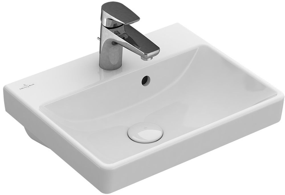 Villeroy & Boch Avento wastafel 45x37 cm rechthoekig klassiek-meubel wit glans 735845R1