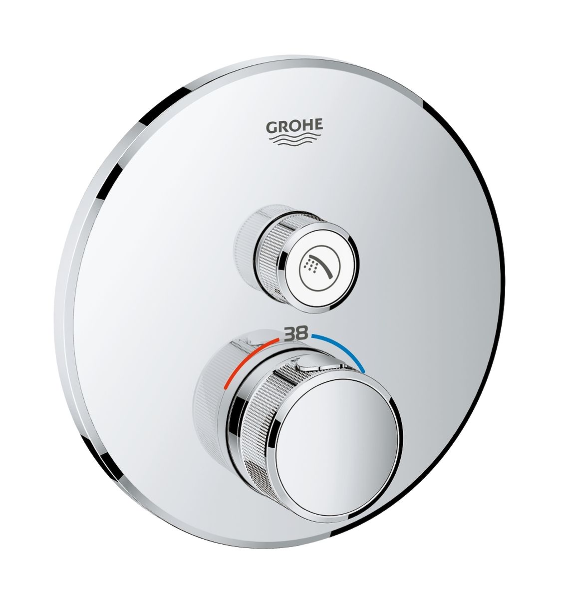Grohe Grohtherm SmartControl douchekraan inbouw met thermostaat StarLight Chrome 29118000