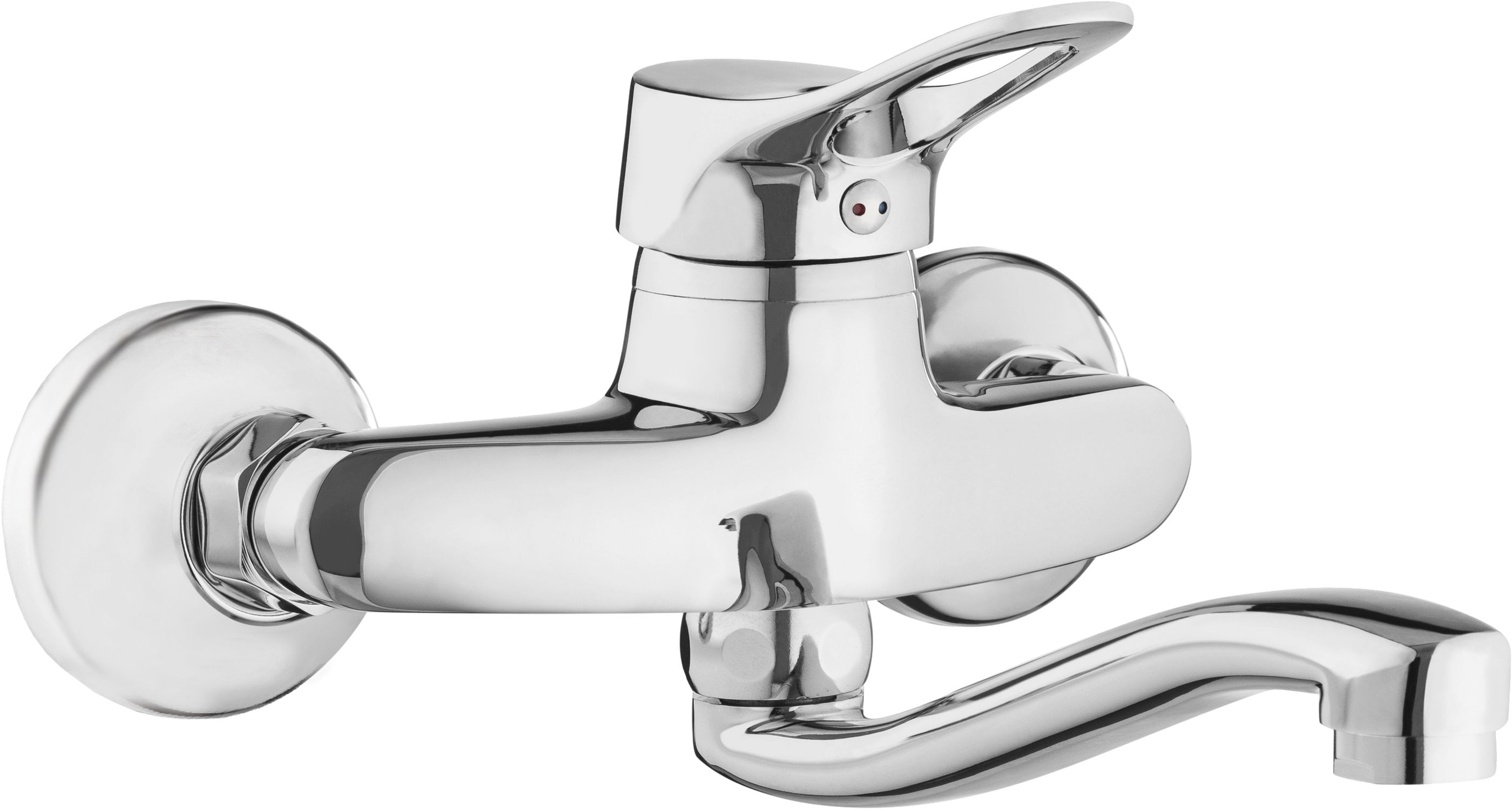 Deante Neo Vero wastafelkraan wand chroom BOW_050M