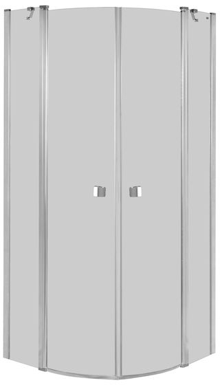 Roca Capital douchecabine 80x80 cm halfrond chroom glans/helder glas AM4308012M