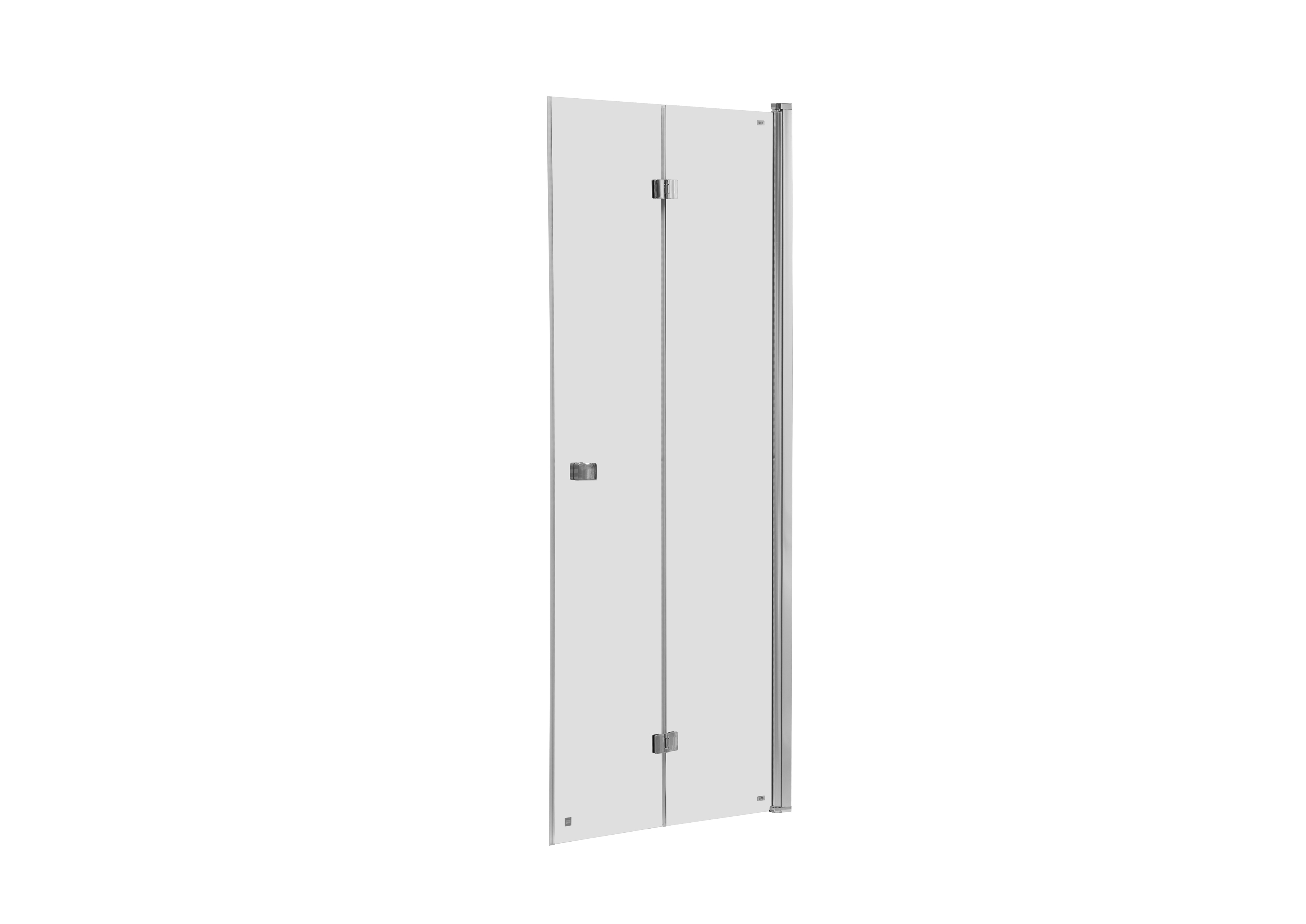 Roca Capital douchedeur 100 cm vouwbaar chroom glans/helder glas AM4510012M