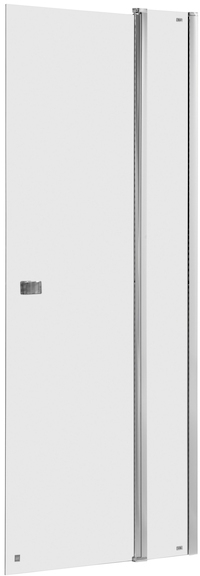 Roca Capital douchedeur 80 cm kantelbaar chroom glans/helder glas AM4608012M