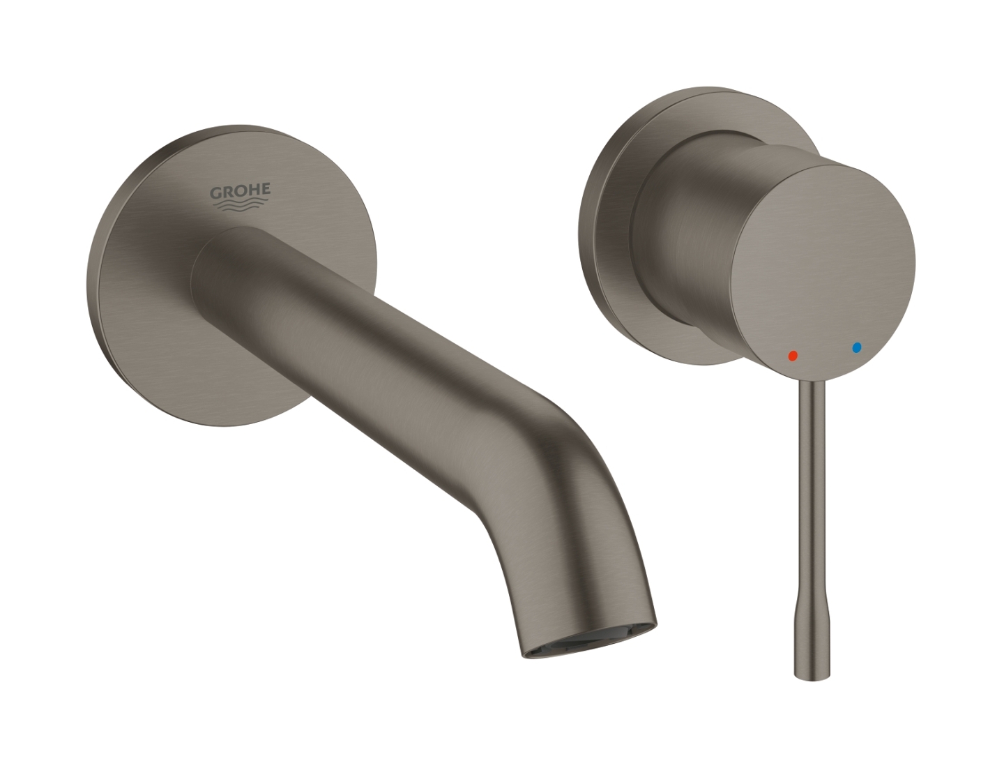 Grohe Essence New wastafelkraan inbouw Brushed Hard Graphite 19408AL1