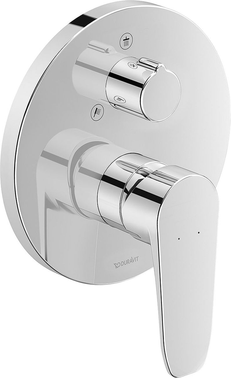 Duravit B.1 bad- en douchekraan inbouw chroom B14210012010