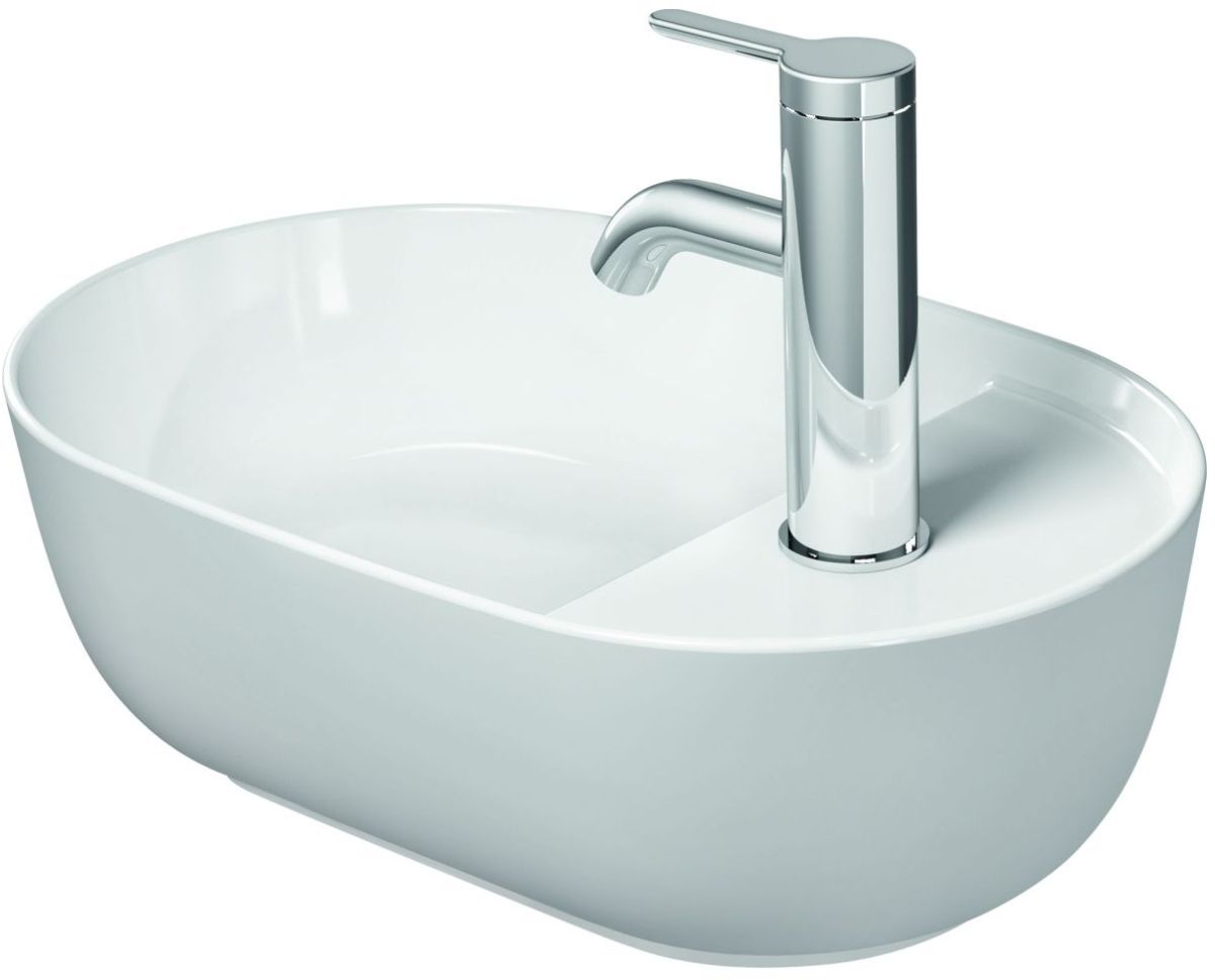 Duravit Luv wastafel 42x27 cm ovaal opbouw wit glans 0381420000