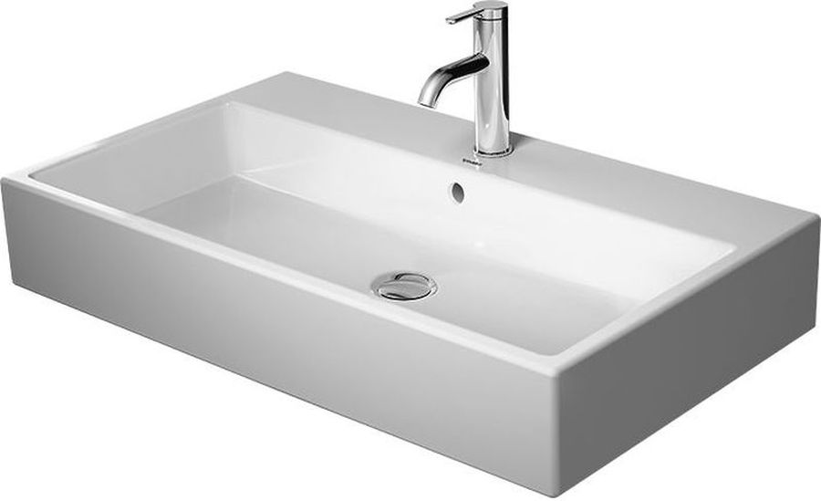 Duravit Vero Air wastafel 80x47 cm rechthoekig klassiek-meubel wit glans 2350800071