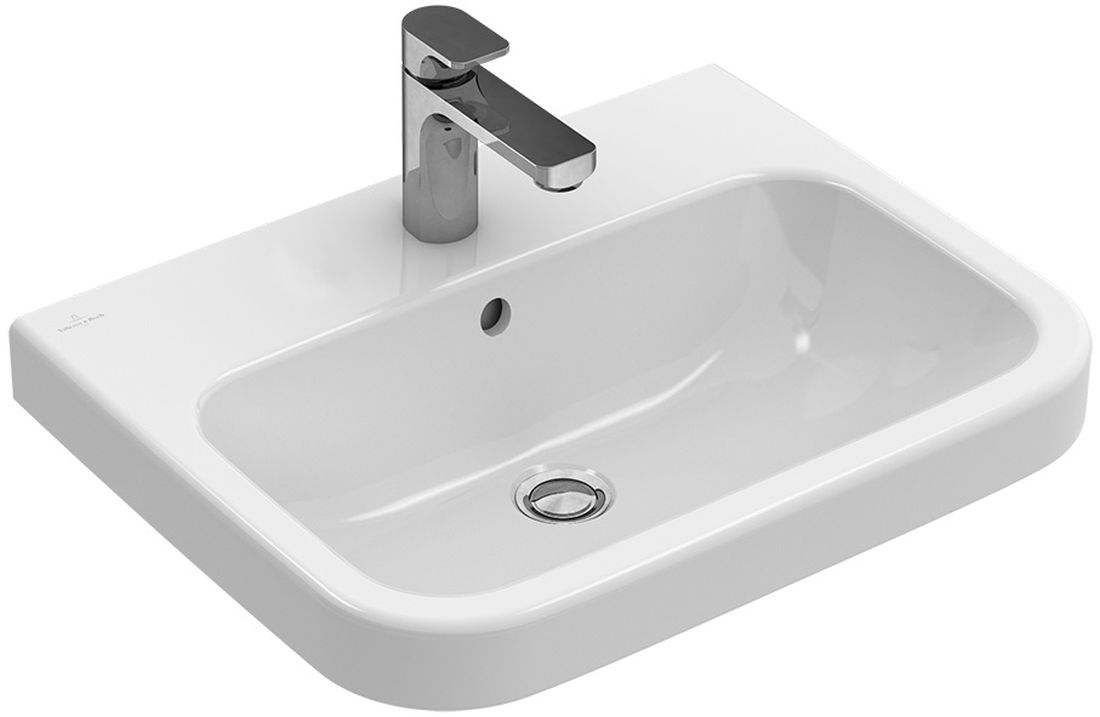 Villeroy & Boch Architectura wastafel 55x47 cm rechthoekig klassiek wit glans 418855R1