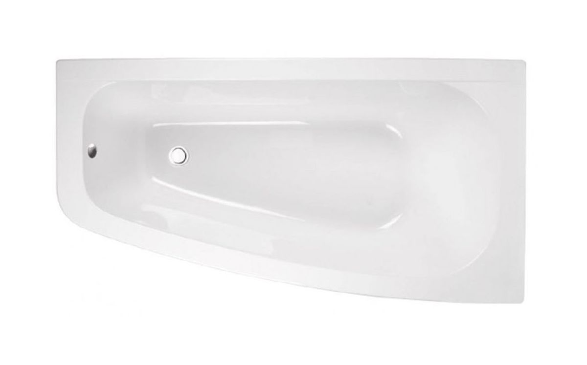 Besco Luna hoekbad 150x80 cm rechtszijdig wit #WAL-150-NP
