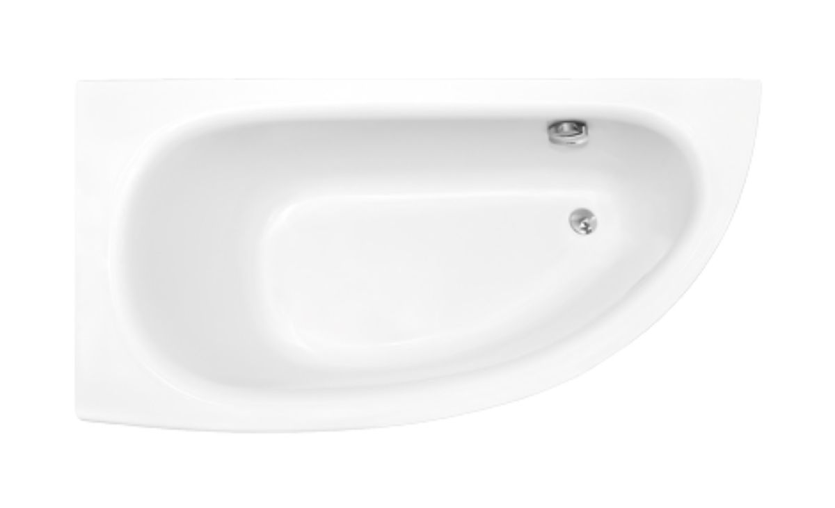 Besco Milena hoekbad 149.5x74.5 cm linkszijdig wit #WAM-150-NL$