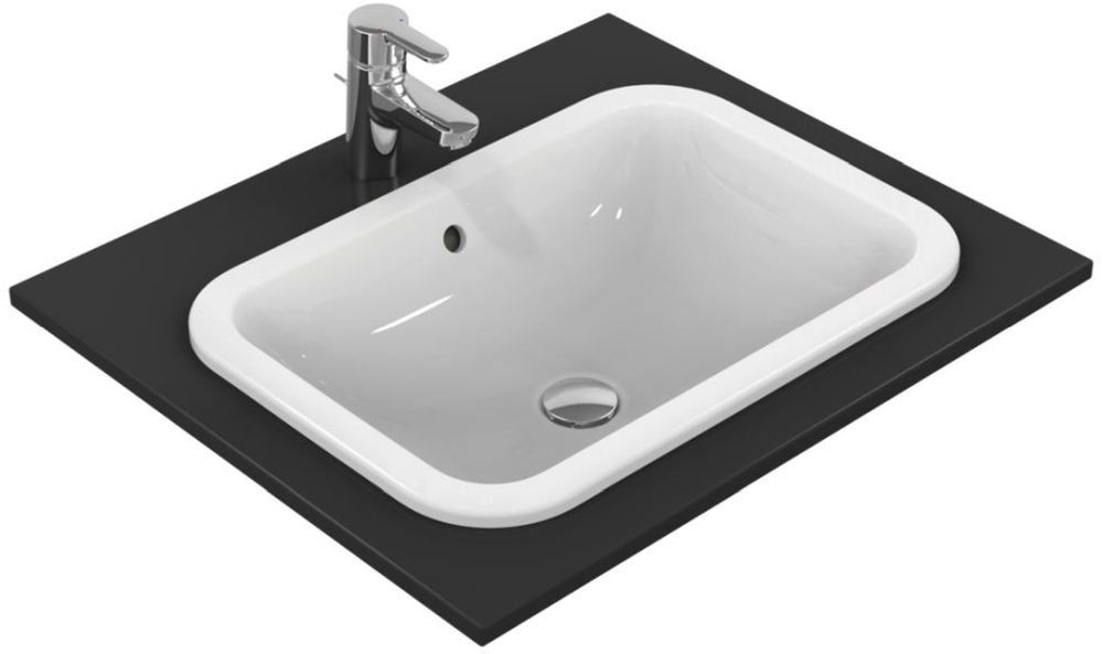 Ideal Standard Connect wastafel 58x41 cm rechthoekig inbouw wit glans E505901