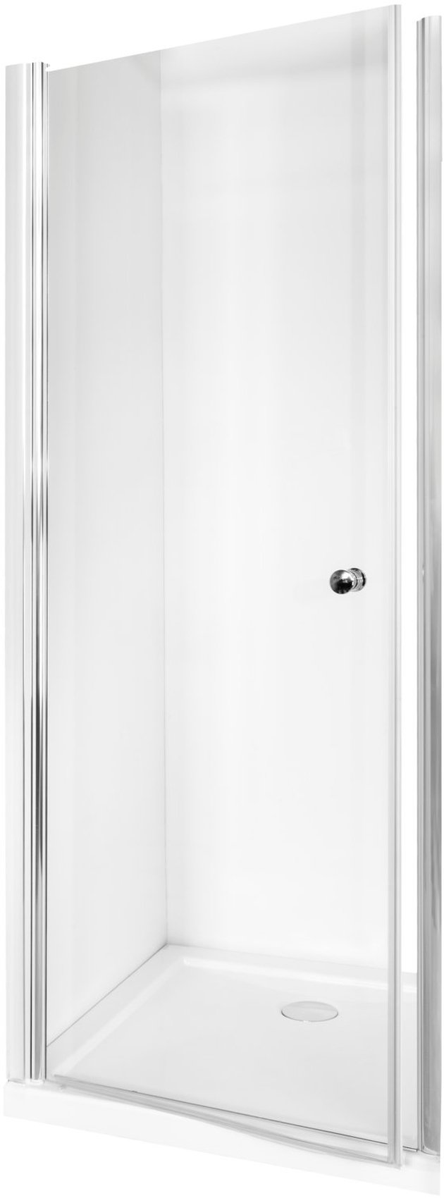 Besco Sinco douchedeur 80 cm kantelbaar chroom glans/helder glas DS-80