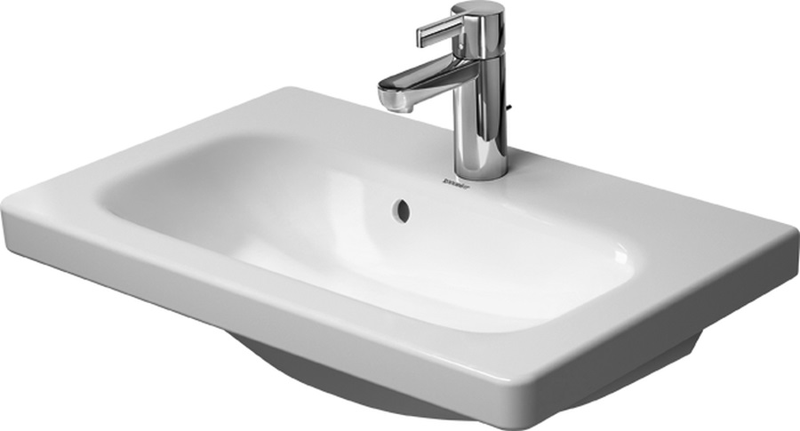 Duravit DuraStyle wastafel 63.5x40 cm rechthoekig meubel wit glans 2337630000