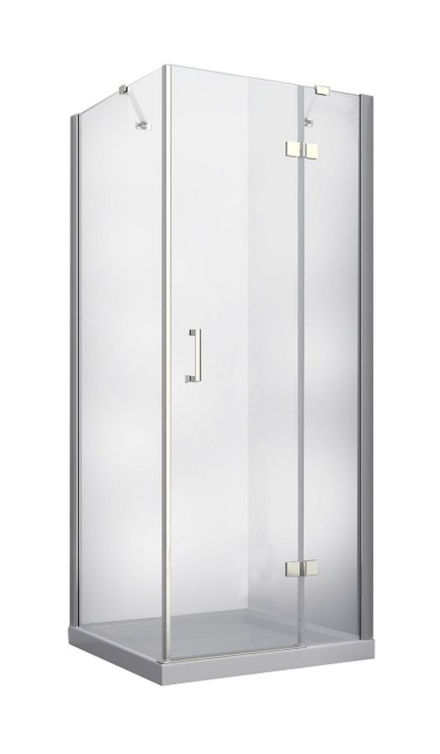 Besco Viva douchecabine 80x80 cm vierkant chroom glans/helder glas VKP-80-195-C