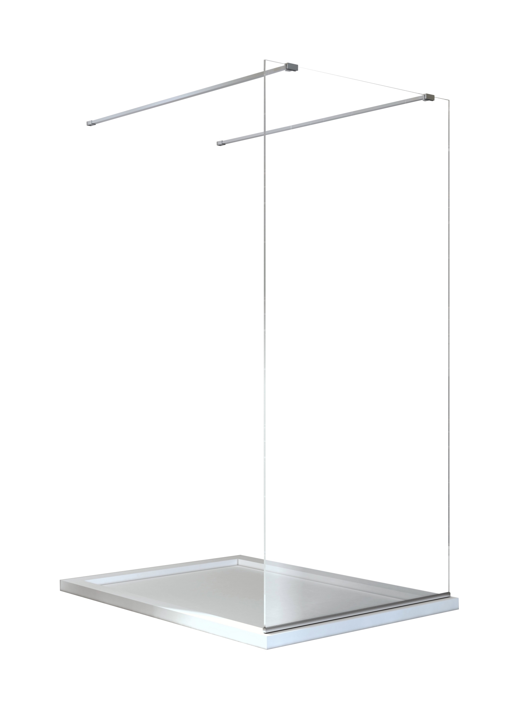 Besco Aveo douchewand 100 cm chroom glans/helder glas AVD-100-195C