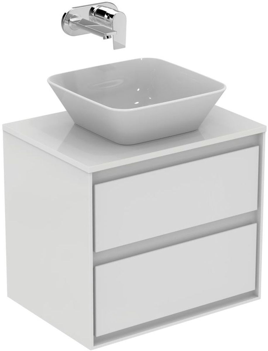 Ideal Standard Connect Air wastafel 40x40 cm vierkant opbouw wit glans E034701