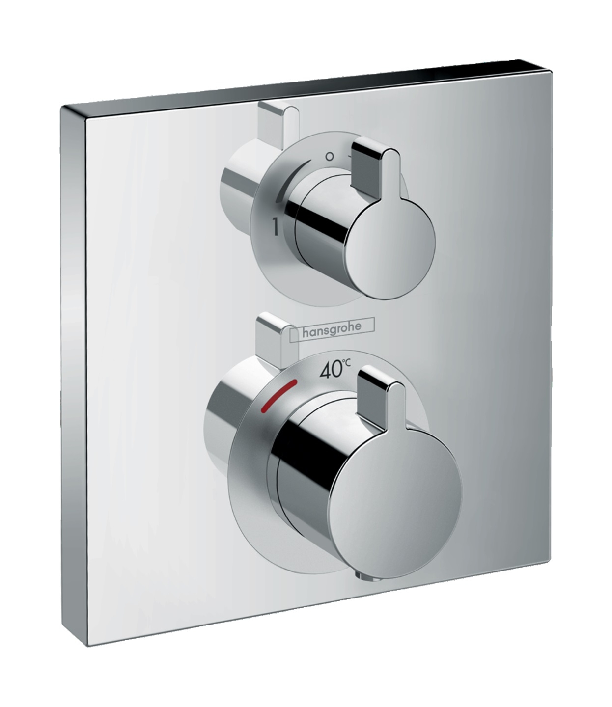 Hansgrohe Ecostat bad- en douchekraan inbouw met thermostaat chroom 15714000
