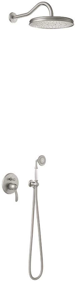 Tres Monoclasic doucheset inbouw met regendouche staal 242.180.03.AC