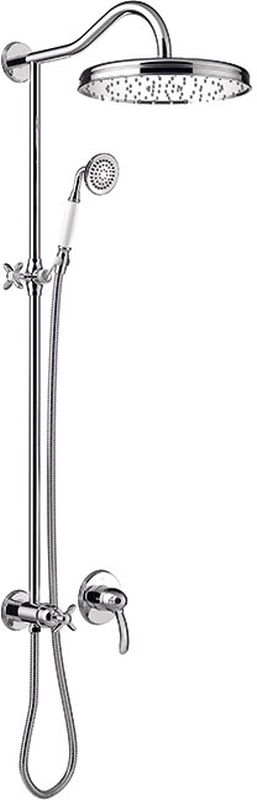 Tres Monoclasic doucheset inbouw met regendouche chroom 242.177.03