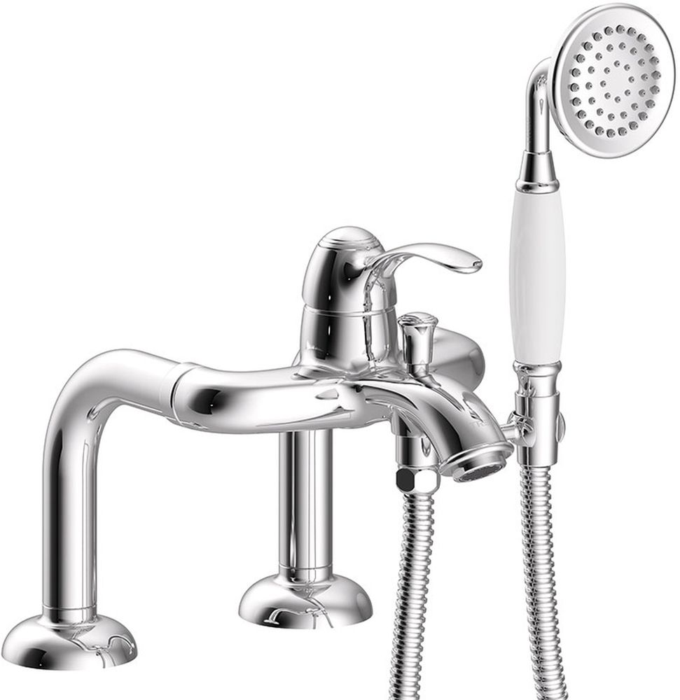 Tres Monoclasic bad- en douchekraan boven de badkuip chroom 242.194.01