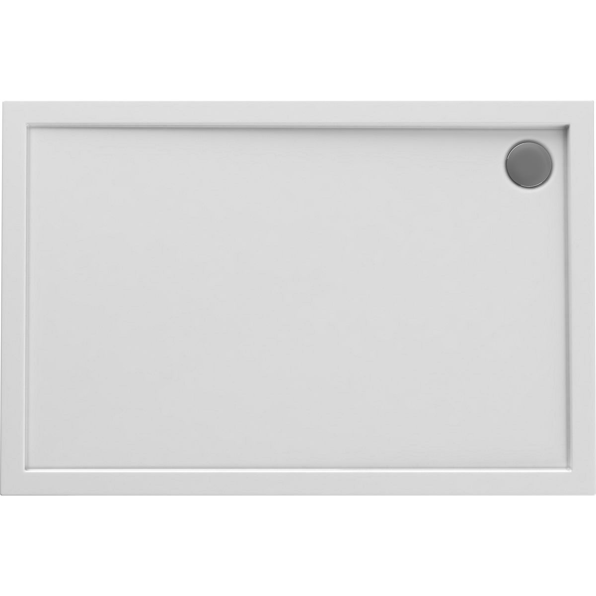 Oltens Superior rechthoekige douchebak 120x80 cm wit 15003000