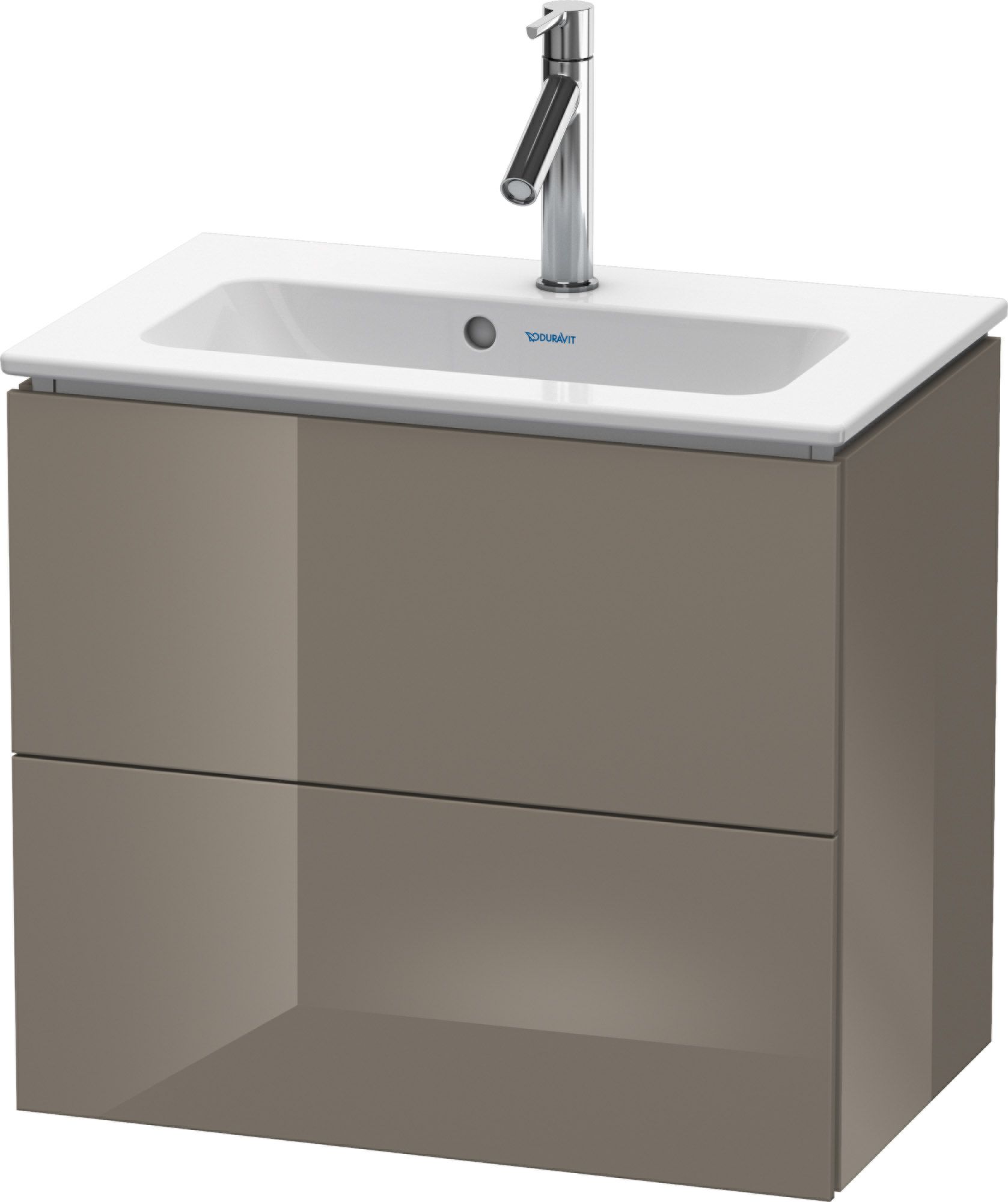 Duravit L-Cube kast 62x39.1x55 cm hangend onder de wastafel grijs LC625608989
