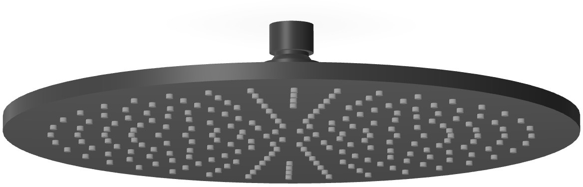 Zucchetti Closer regendouche 40x40 cm rond zwart Z94267.N6